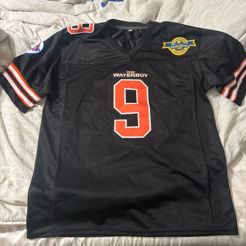 The Waterboy Black and Orange Jersey Bobby Boucher